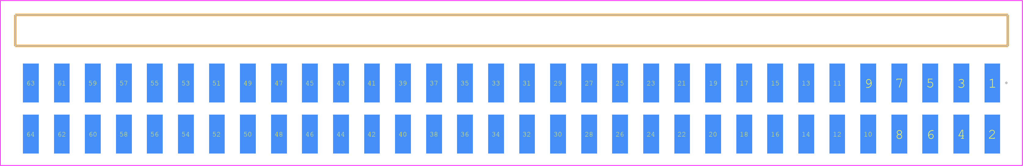TSM-132-01-SS-DH-TR - SAMTEC PCB footprint - Other - Other - TSM-132-XX-YYY-DH-TR
