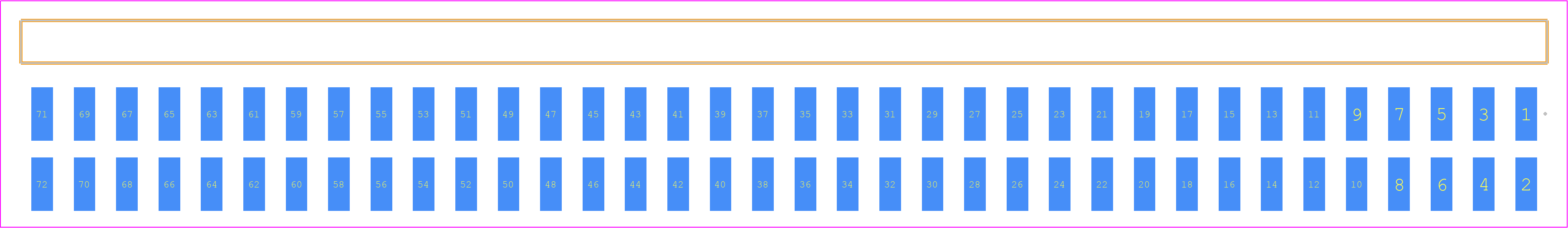 TSM-136-01-SS-DH-TR - SAMTEC PCB footprint - Other - Other - TSM-136-XX-YYY-DH-TR