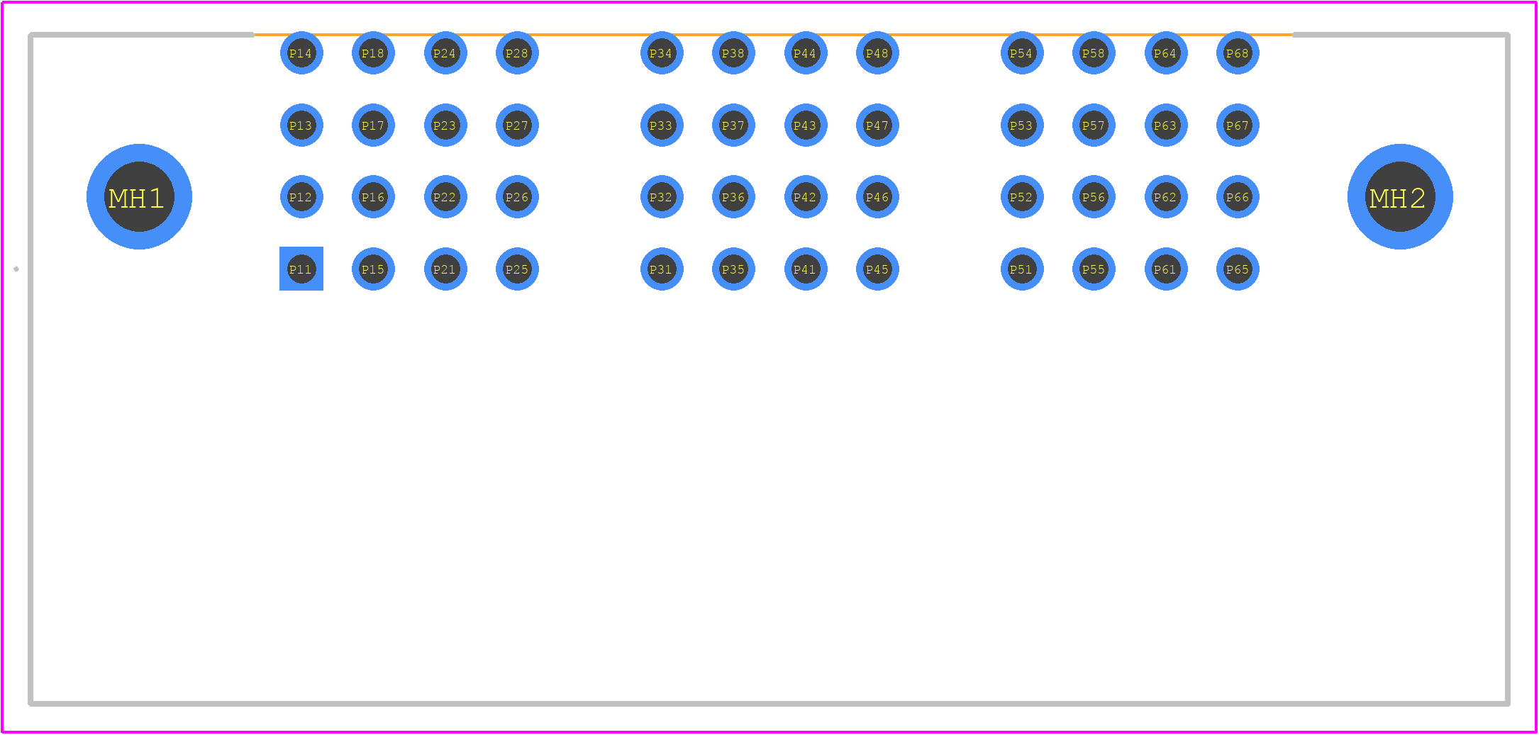6450523-2 - TE Connectivity PCB footprint - Other - Other - 6450523-2-2