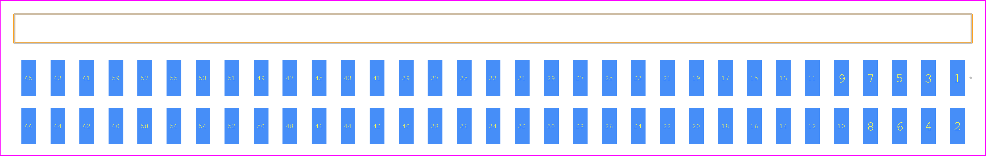 TSM-133-01-L-DH-K-TR - SAMTEC PCB footprint - Other - Other - TSM-133-XX-YYY-DH-K-TR