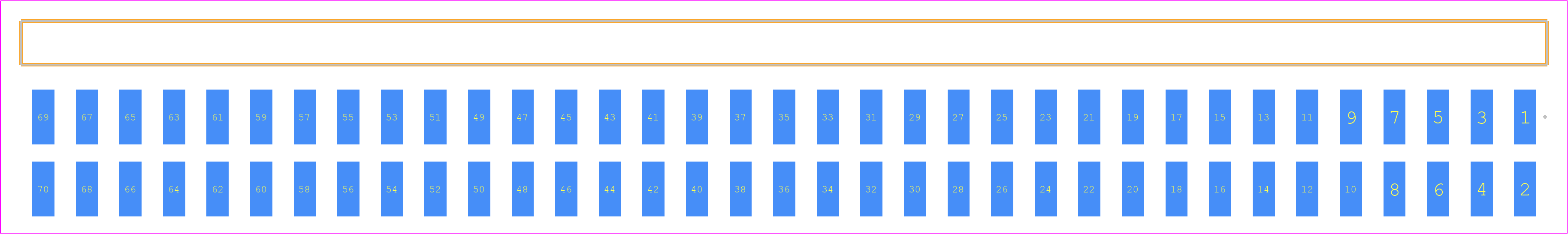 TSM-135-01-SM-DH-K-TR - SAMTEC PCB footprint - Other - Other - TSM-135-XX-YYY-DH-K-TR