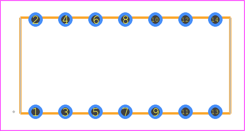 BCS-107-F-S-HE - SAMTEC PCB footprint - Other - Other - BCS-107-XXX-S-HE