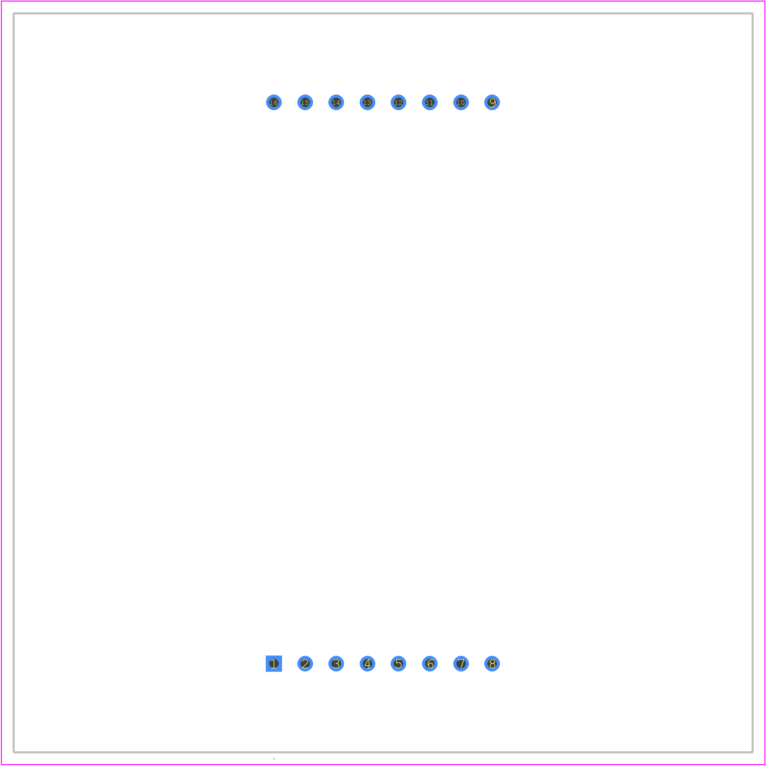 FND-5881W4SM00BW35 - FORGE PCB footprint - Other - Other - 16-Pin DIP