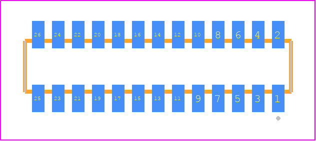 CLM-113-02-G-D - SAMTEC PCB footprint - Other - Other - CLM-113-02-YY-D