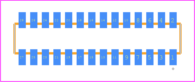 CLM-114-02-LM-D - SAMTEC PCB footprint - Other - Other - CLM-114-02-YY-D