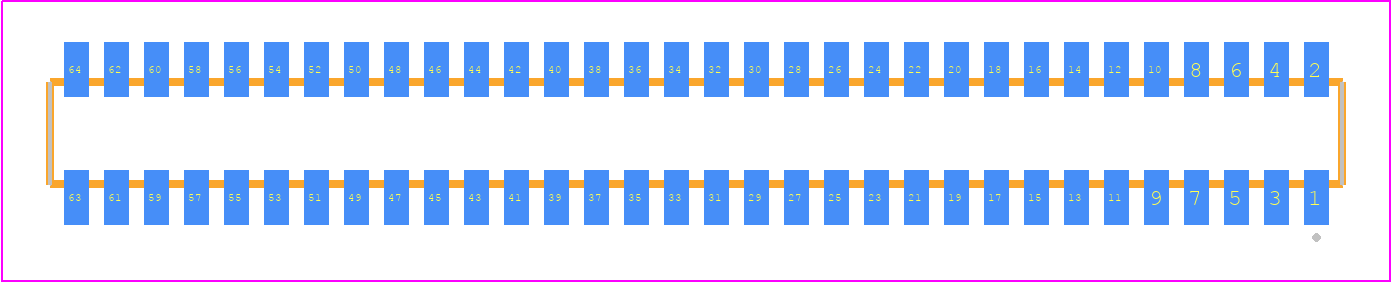 CLM-132-02-G-D - SAMTEC PCB footprint - Other - Other - CLM-132-02-YY-D