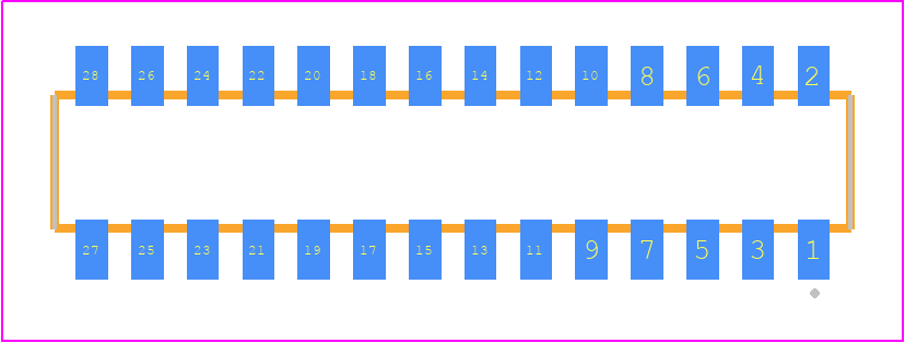 CLP-114-02-F-DH-TR - SAMTEC PCB footprint - Other - Other - CLP-114-02-YYY-DH-TR