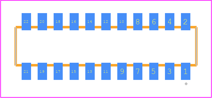 CLP-111-02-LM-DH - SAMTEC PCB footprint - Other - Other - CLP-111-02-YYY-DH