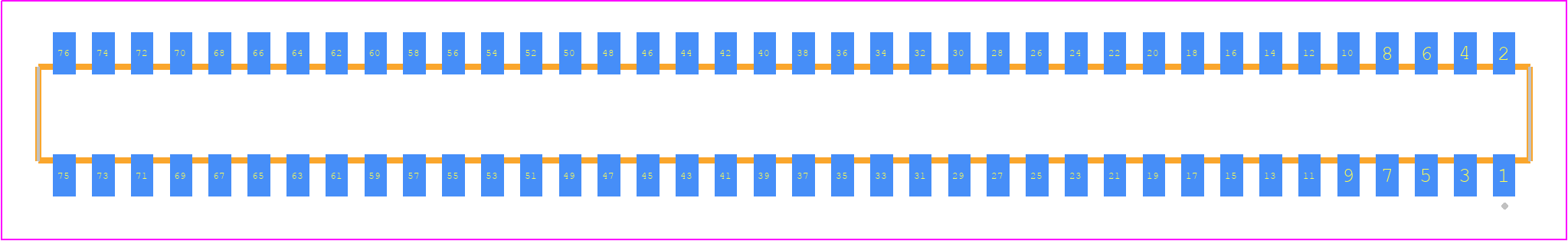 CLP-138-02-F-DH - SAMTEC PCB footprint - Other - Other - CLP-138-02-YYY-DH