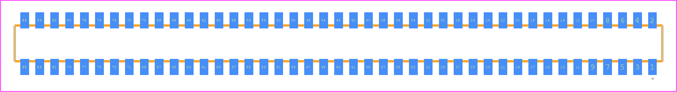 CLP-143-02-LM-DH - SAMTEC PCB footprint - Other - Other - CLP-143-02-YYY-DH