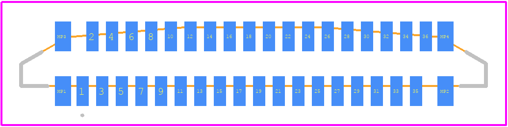 0525593633 - Molex PCB footprint - Other - Other - 0525593633-1