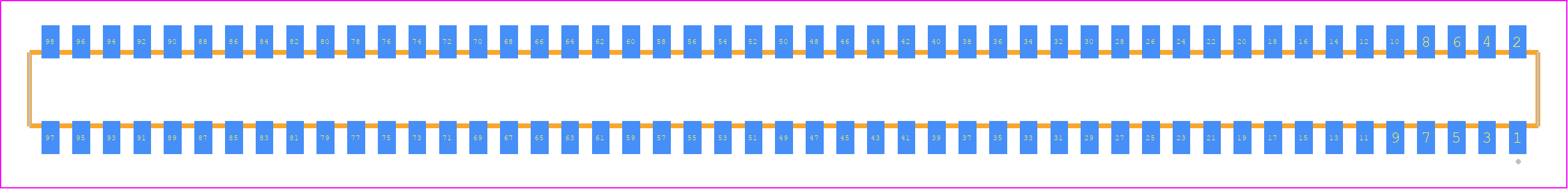 CLP-149-02-L-DH - SAMTEC PCB footprint - Other - Other - CLP-149-02-YYY-DH