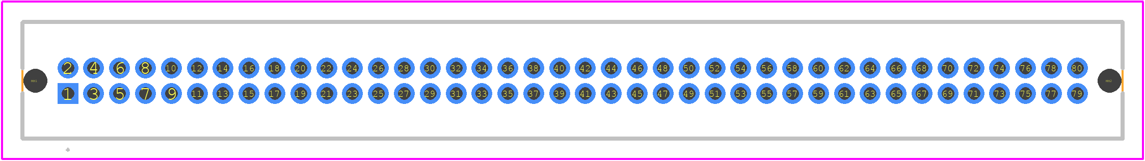 TFM-140-11-S-D-LC - SAMTEC PCB footprint - Other - Other - TFM-140-11-S-D-LC-1