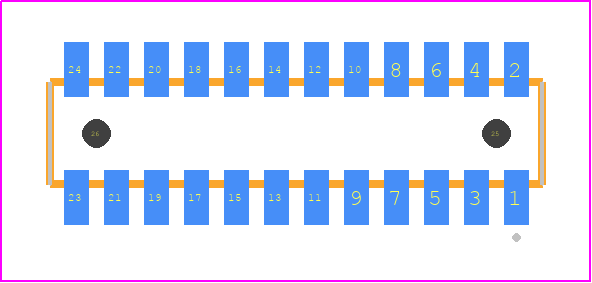 CLM-112-02-LM-D-A - SAMTEC PCB footprint - Other - Other - CLM-112-02-XX-D-A