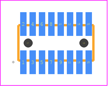 FTE-108-03-G-DV-A - SAMTEC PCB footprint - Other - Other - FTE-108-XX-G-DV-A