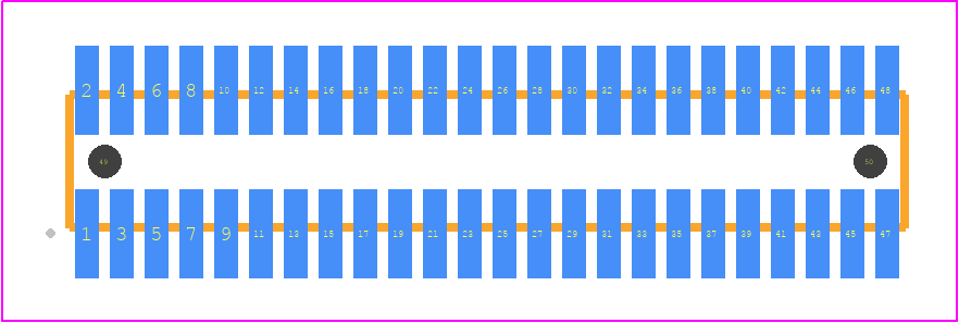 FTE-124-03-G-DV-A-P - SAMTEC PCB footprint - Other - Other - FTE-124-XX-G-DV-A-P