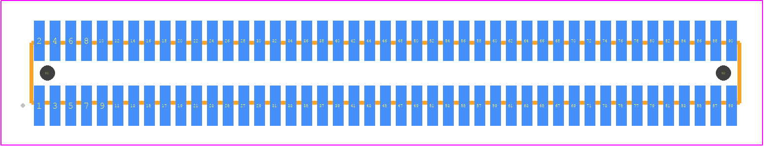 FTE-145-02-G-DV-A-P - SAMTEC PCB footprint - Other - Other - FTE-145-XX-G-DV-A-P