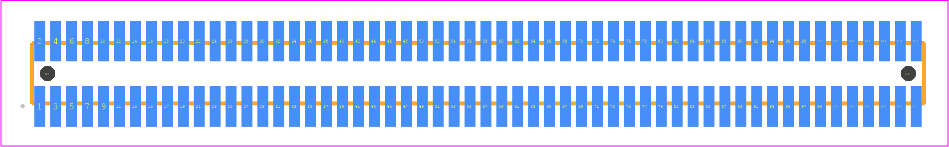 FTE-156-02-G-DV-A-P - SAMTEC PCB footprint - Other - Other - FTE-156-XX-G-DV-A-P