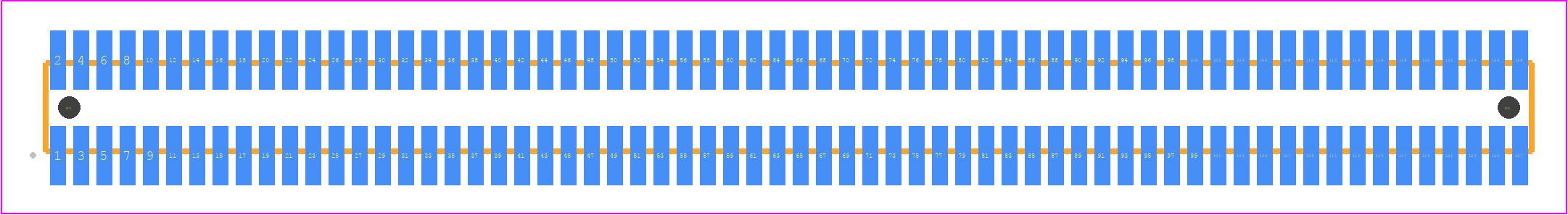 FTE-164-02-G-DV-A-P - SAMTEC PCB footprint - Other - Other - FTE-164-XX-G-DV-A-P