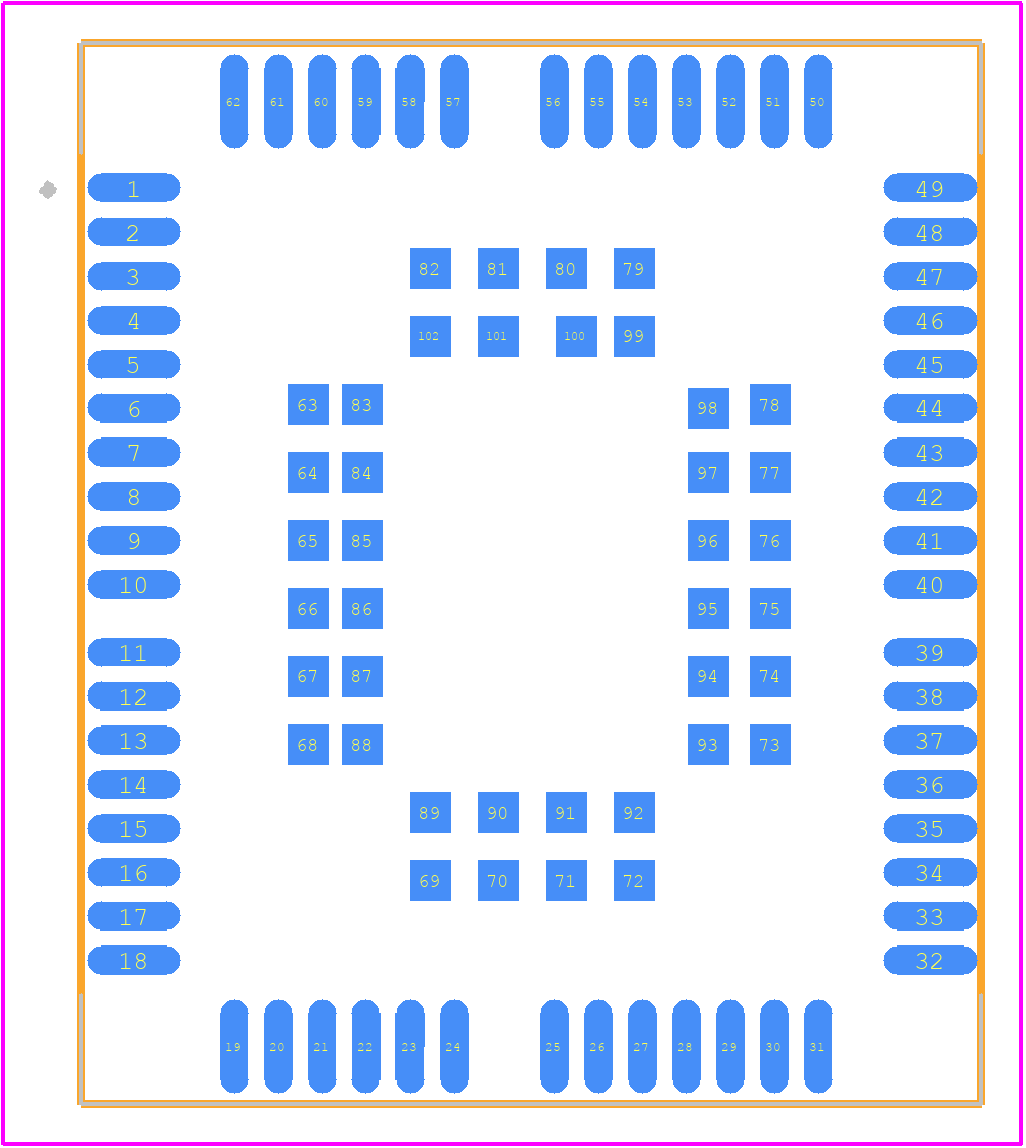 UG96LATEA-128-STD - Quectel PCB footprint - Other - Other - UG96LATEA-128-STD