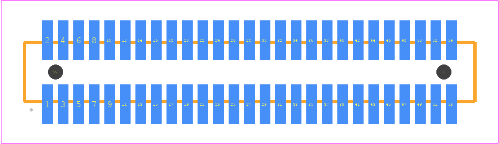 FTE-127-02-G-DV-ES-A - SAMTEC PCB footprint - Other - Other - FTE-127-XX-G-DV-ES-A