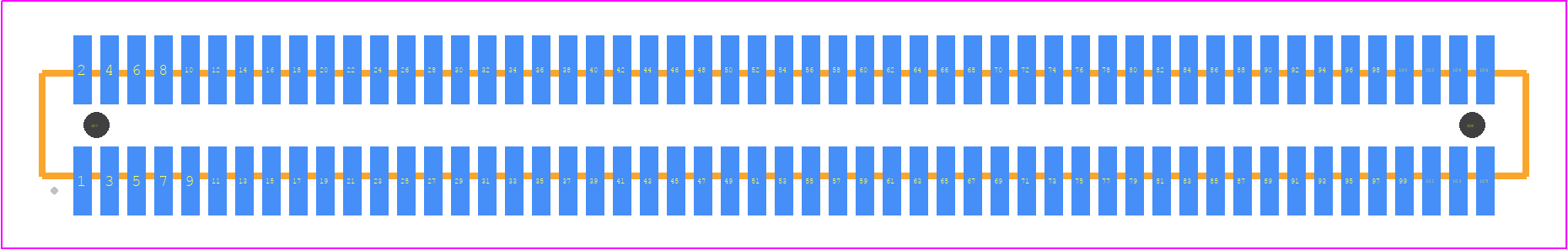 FTE-153-02-G-DV-ES-A - SAMTEC PCB footprint - Other - Other - FTE-153-XX-G-DV-ES-A