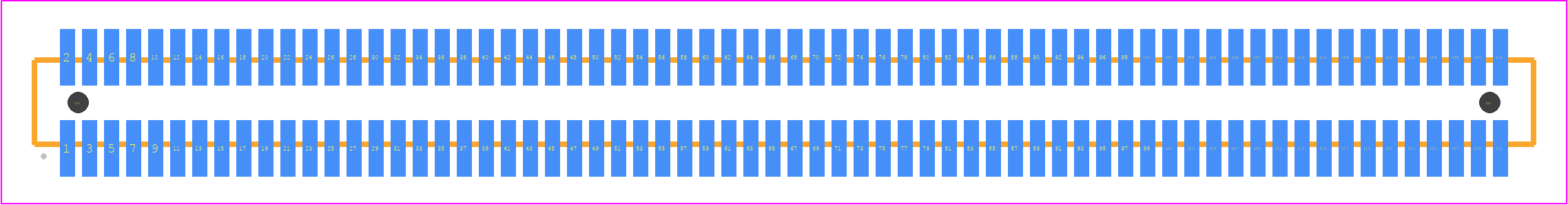 FTE-166-01-G-DV-ES-A - SAMTEC PCB footprint - Other - Other - FTE-166-XX-G-DV-ES-A