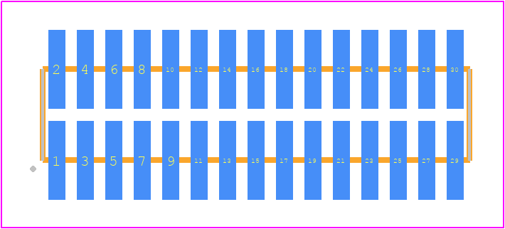 FTM-115-03-LM-DV - SAMTEC PCB footprint - Other - Other - FTM-115-XX-Y-DV