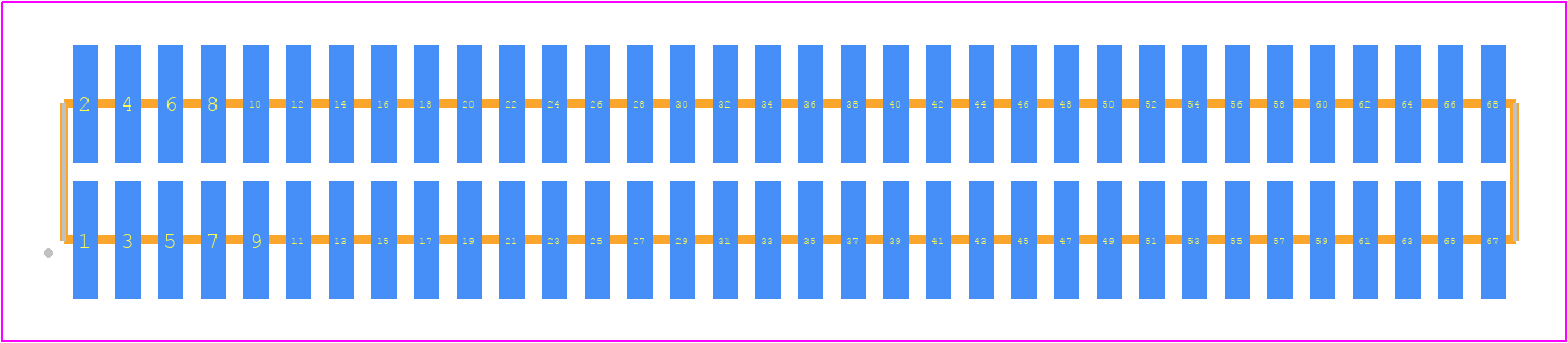 FTM-134-02-LM-DV - SAMTEC PCB footprint - Other - Other - FTM-134-XX-Y-DV