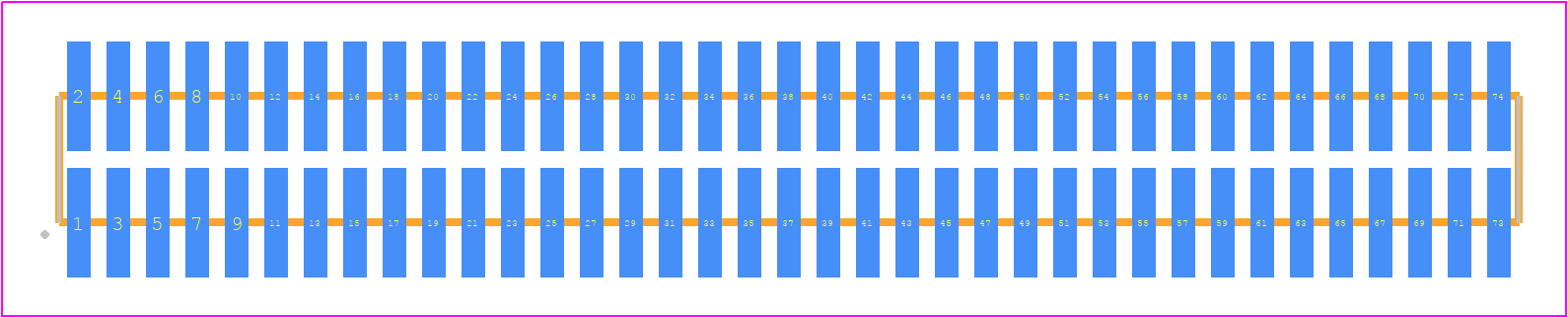 FTM-137-02-G-DV - SAMTEC PCB footprint - Other - Other - FTM-137-XX-Y-DV