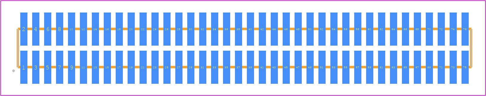 FTM-138-02-L-DV - SAMTEC PCB footprint - Other - Other - FTM-138-XX-Y-DV