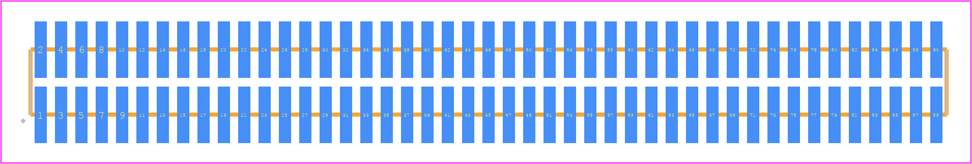 FTM-145-02-G-DV - SAMTEC PCB footprint - Other - Other - FTM-145-XX-Y-DV