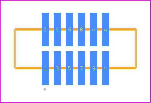 FTM-106-03-LM-DV-S - SAMTEC PCB footprint - Other - Other - FTM-106-XX-Y-DV-S