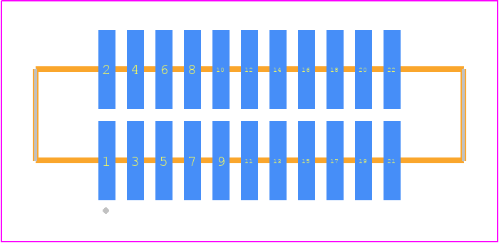 FTM-111-03-LM-DV-S - SAMTEC PCB footprint - Other - Other - FTM-111-XX-Y-DV-S