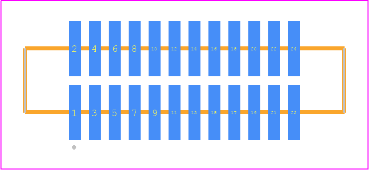 FTM-112-03-LM-DV-S - SAMTEC PCB footprint - Other - Other - FTM-112-XX-Y-DV-S