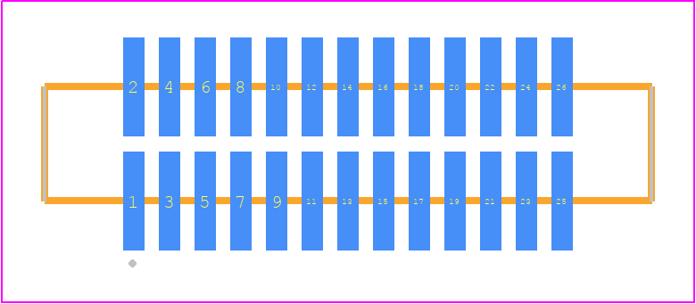 FTM-113-03-F-DV-S - SAMTEC PCB footprint - Other - Other - FTM-113-XX-Y-DV-S