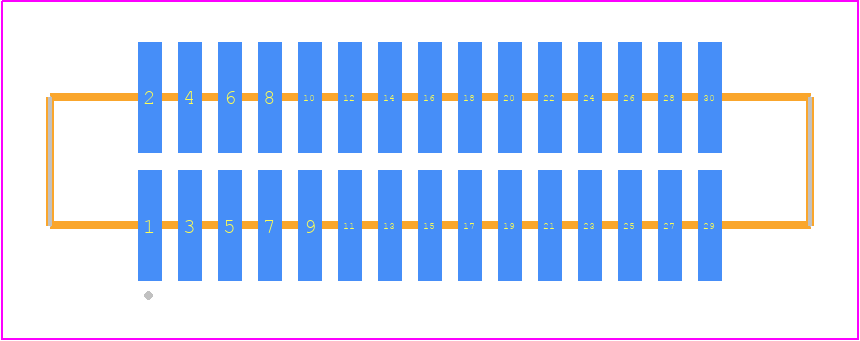 FTM-115-03-LM-DV-S - SAMTEC PCB footprint - Other - Other - FTM-115-XX-Y-DV-S