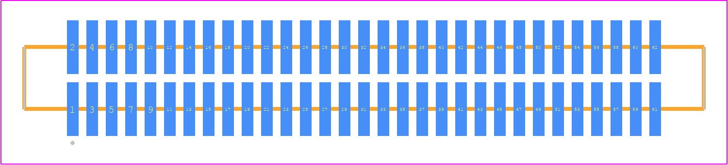 FTM-131-03-LM-DV-S - SAMTEC PCB footprint - Other - Other - FTM-131-XX-Y-DV-S