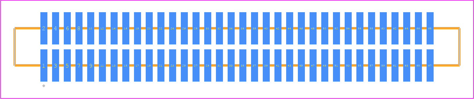FTM-134-02-F-DV-S - SAMTEC PCB footprint - Other - Other - FTM-134-XX-Y-DV-S