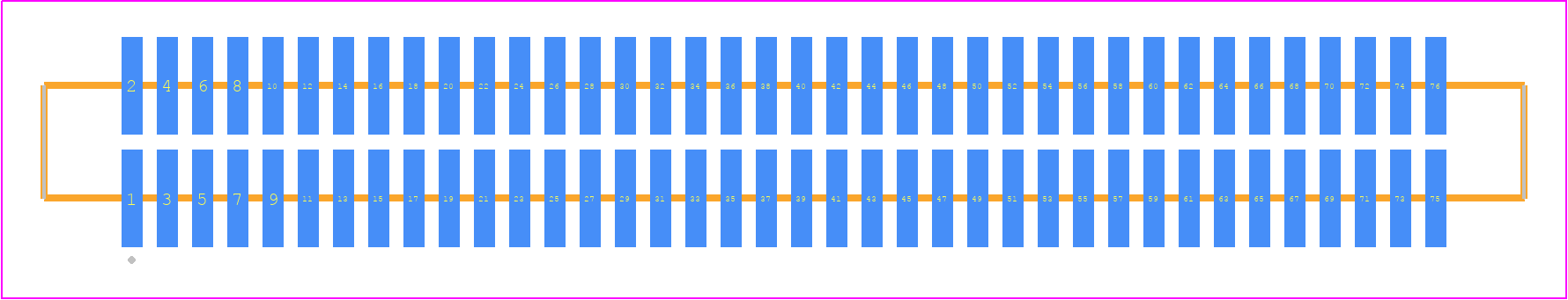 FTM-138-02-F-DV-S - SAMTEC PCB footprint - Other - Other - FTM-138-XX-Y-DV-S