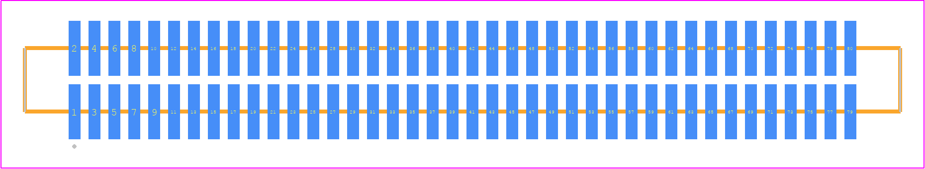 FTM-140-03-F-DV-S - SAMTEC PCB footprint - Other - Other - FTM-140-XX-Y-DV-S