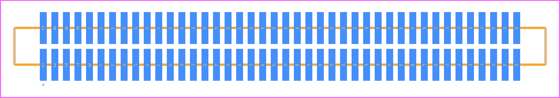 FTM-142-03-H-DV-S - SAMTEC PCB footprint - Other - Other - FTM-142-XX-Y-DV-S