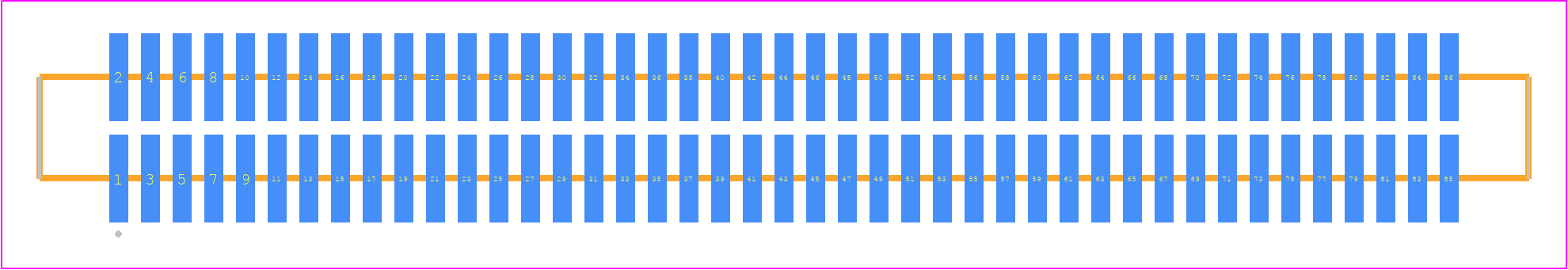FTM-143-03-F-DV-S - SAMTEC PCB footprint - Other - Other - FTM-143-XX-Y-DV-S