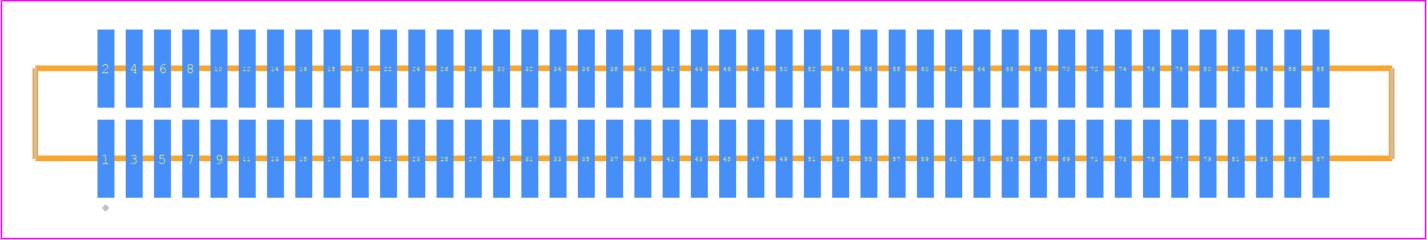 FTM-144-03-H-DV-S - SAMTEC PCB footprint - Other - Other - FTM-144-XX-Y-DV-S