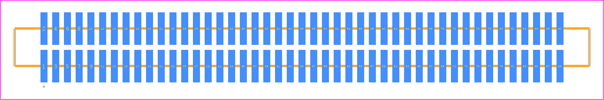 FTM-145-02-LM-DV-S - SAMTEC PCB footprint - Other - Other - FTM-145-XX-Y-DV-S