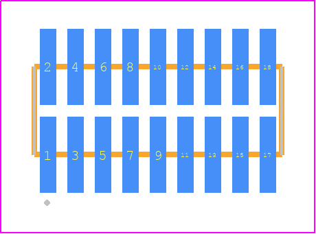 FTM-109-02-LM-DV-P - SAMTEC PCB footprint - Other - Other - FTM-109-XX-Y-DV-P