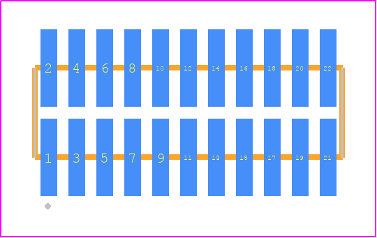 FTM-111-03-F-DV-P - SAMTEC PCB footprint - Other - Other - FTM-111-XX-Y-DV-P