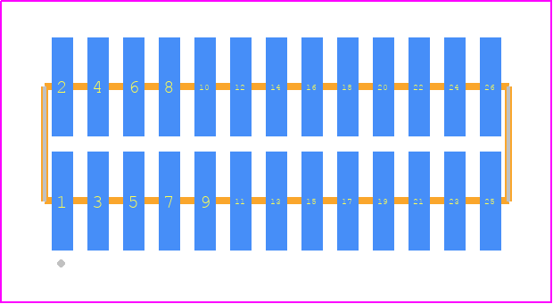 FTM-113-02-LM-DV-P - SAMTEC PCB footprint - Other - Other - FTM-113-XX-Y-DV-P