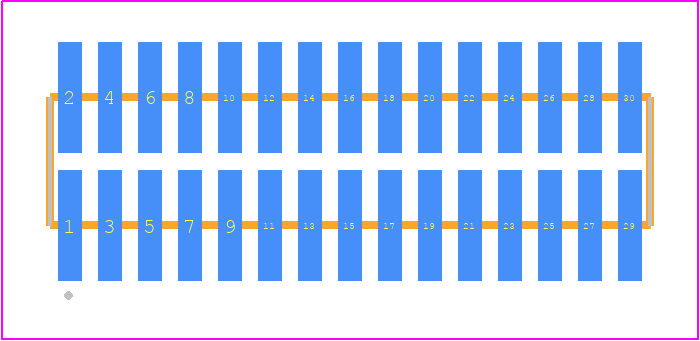 FTM-115-03-FM-DV-P - SAMTEC PCB footprint - Other - Other - FTM-115-XX-Y-DV-P