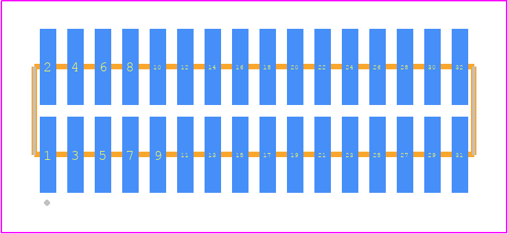 FTM-116-02-F-DV-P - SAMTEC PCB footprint - Other - Other - FTM-116-XX-Y-DV-P